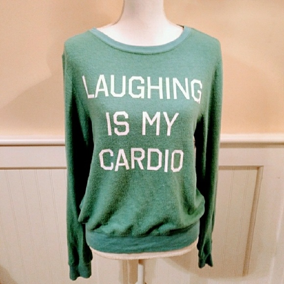 Wildfox "Laughing is my Cardio" Sweatshirt - Picture 7 of 7